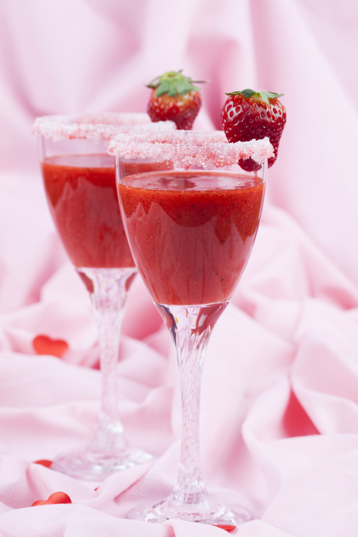 Valentines strawberry drink